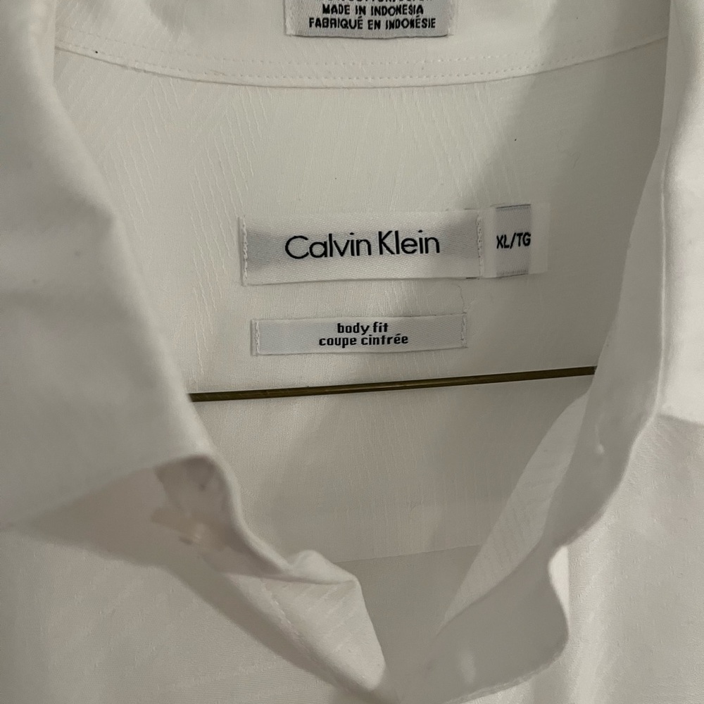 Calvin Klein - Men’s Dress Shirt - White - XL